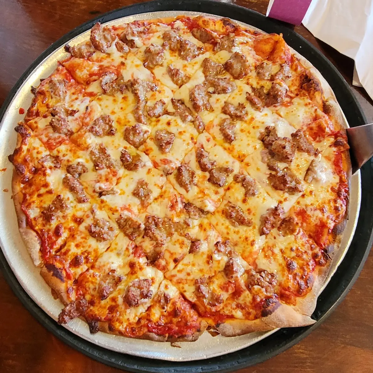 Sausage Thin Crust Pizza