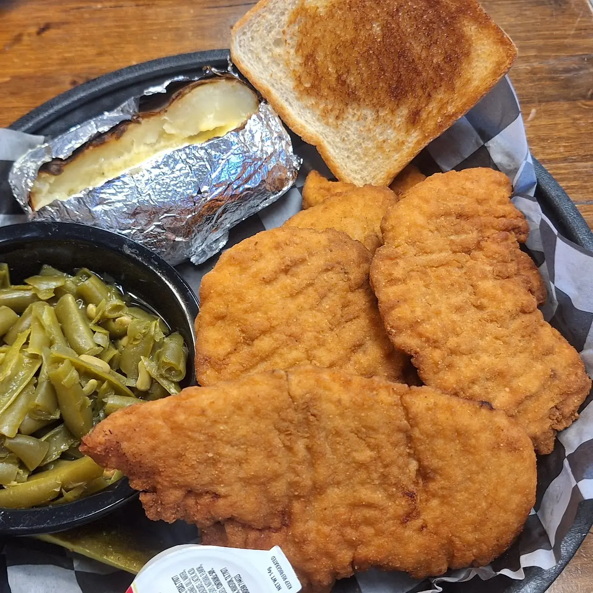 Chicken Strips with Baked Potato