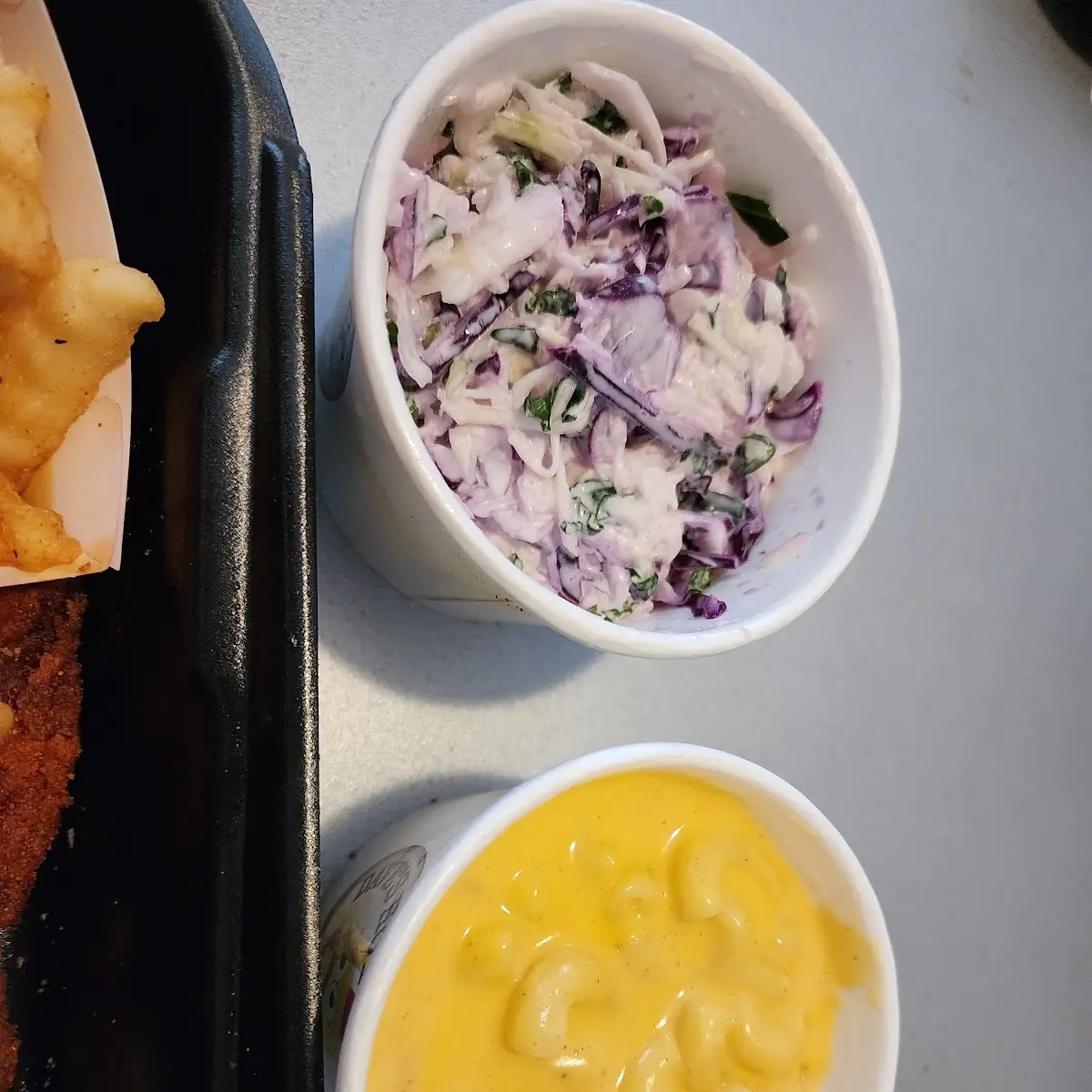 Mac and Cheese and Coleslaw Salad
