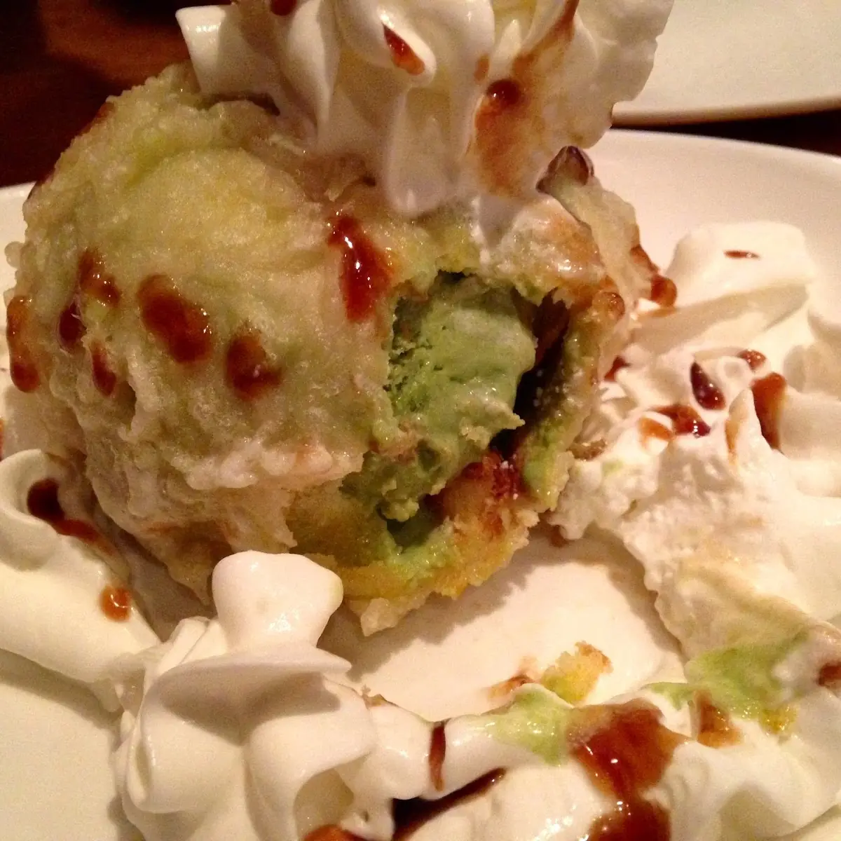 Fried Green Tea Ice Cream