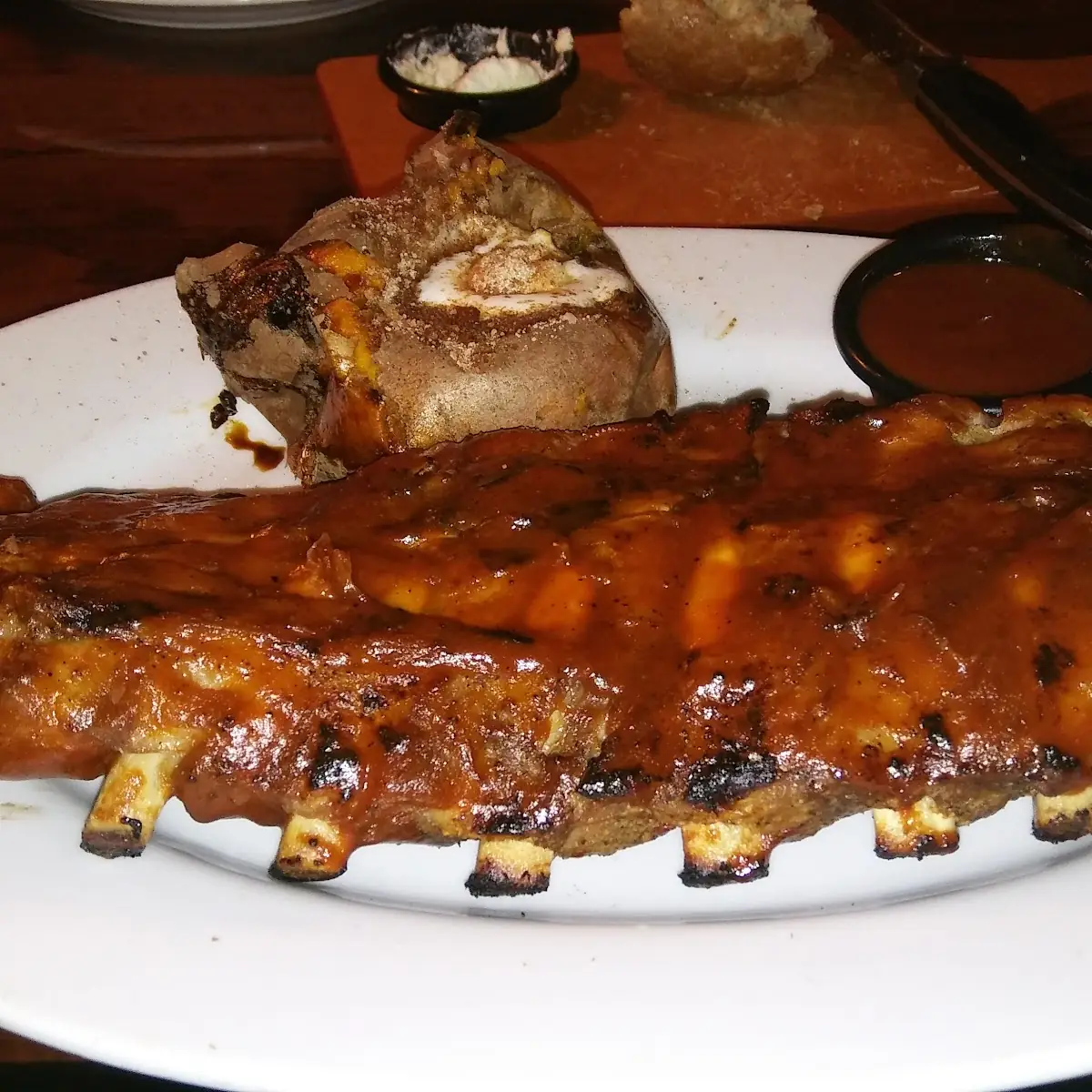 Baby Back Ribs and Loaded Mashed Potatoes