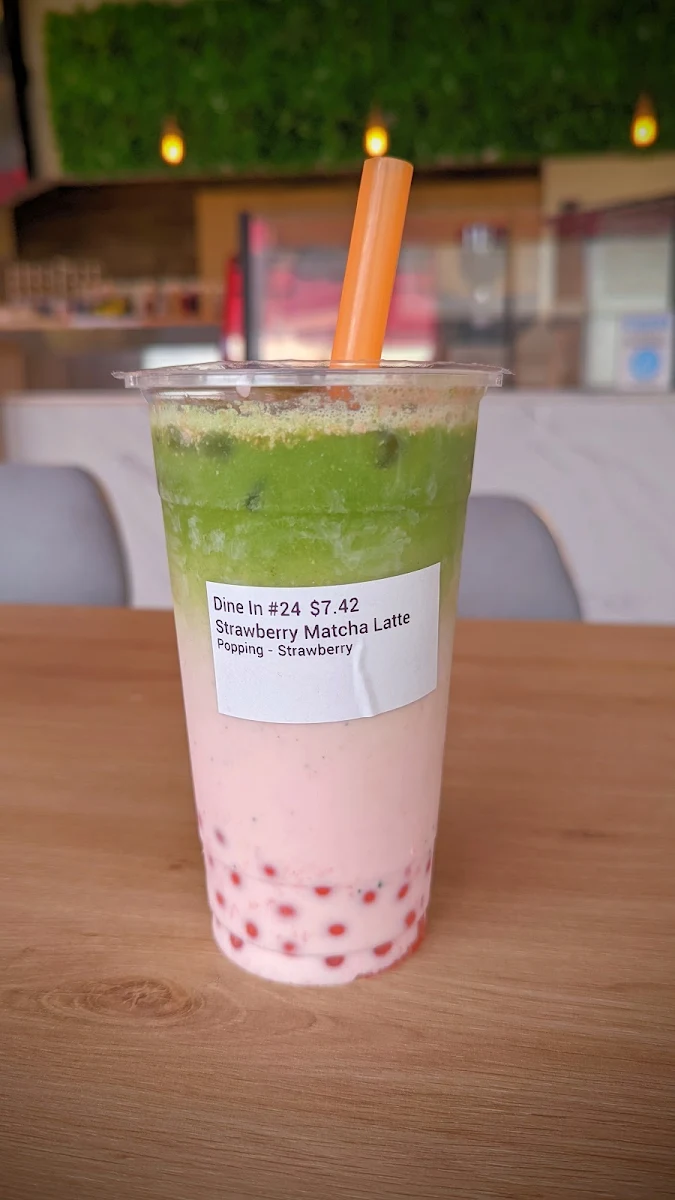 Strawberry Matcha Latte