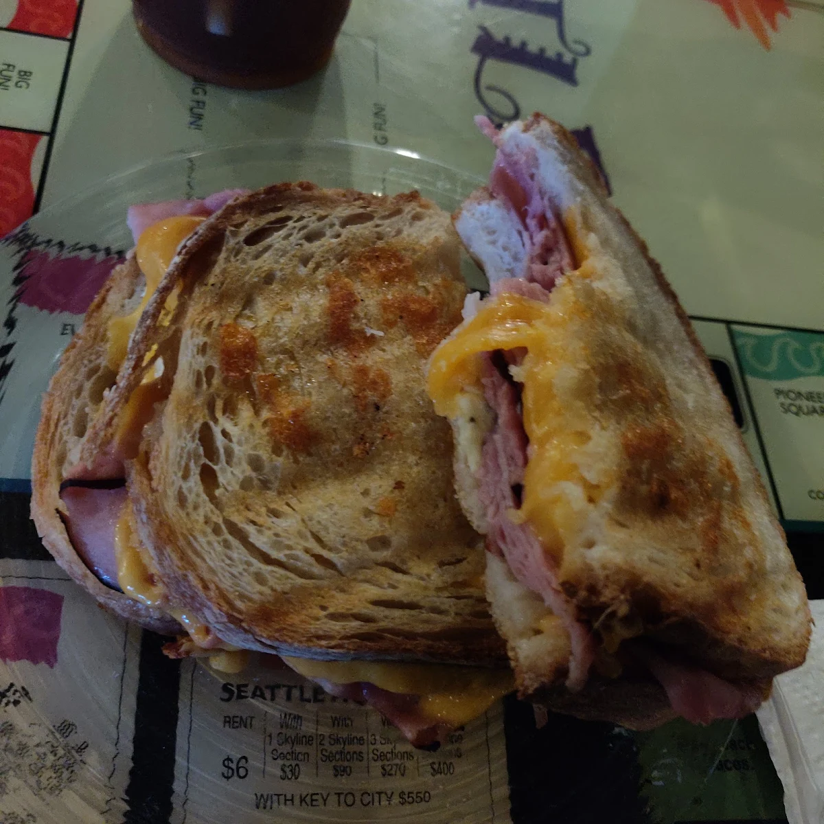 Ham Cheese Egg Breakfast Sandwich