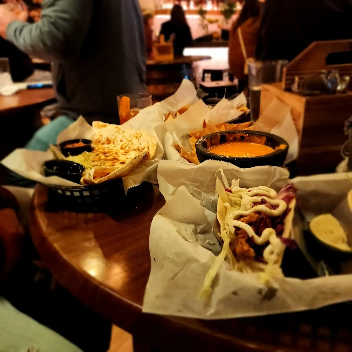 Queso Dip Fish Tacos Quesadilla