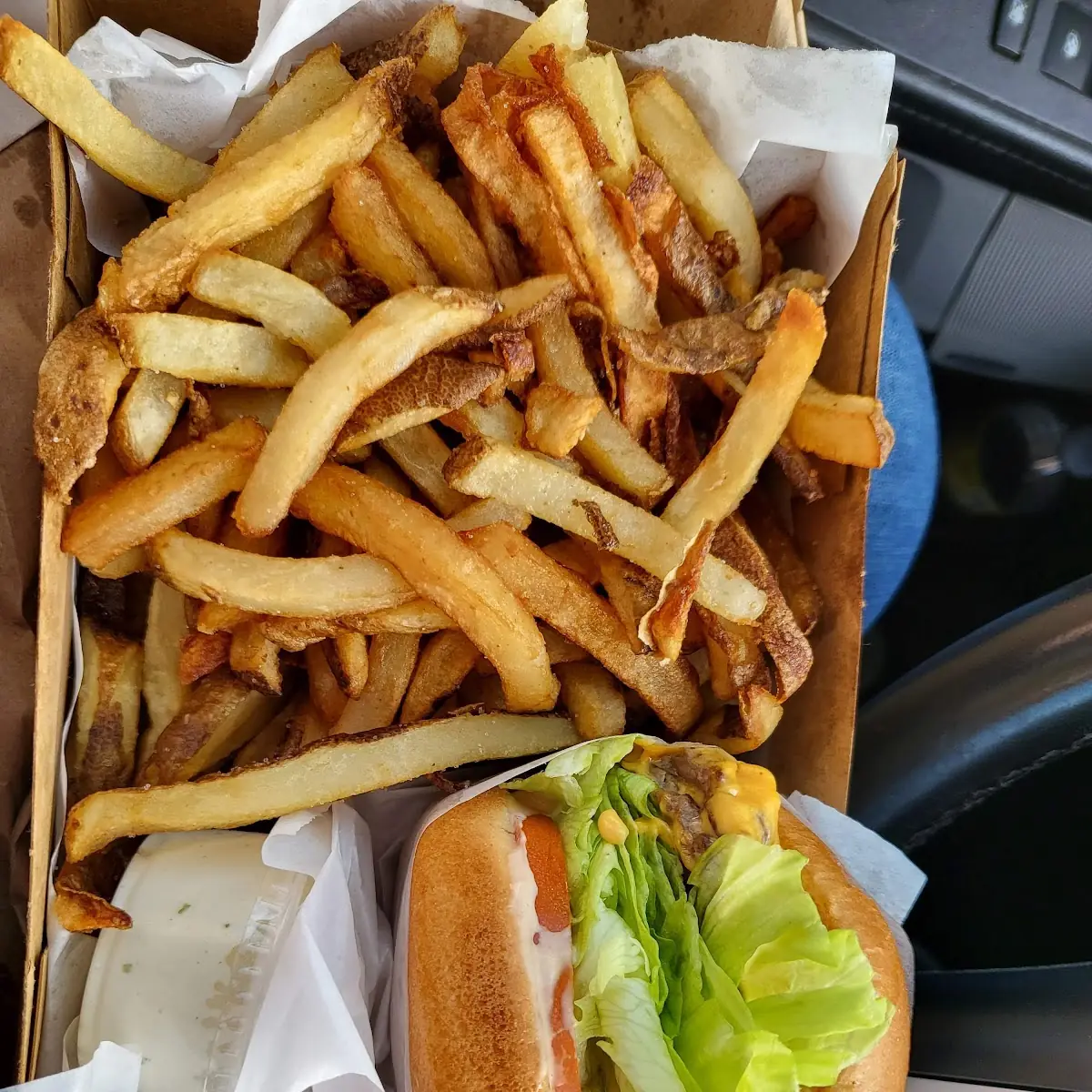 Double Cheeseburger and Fries
