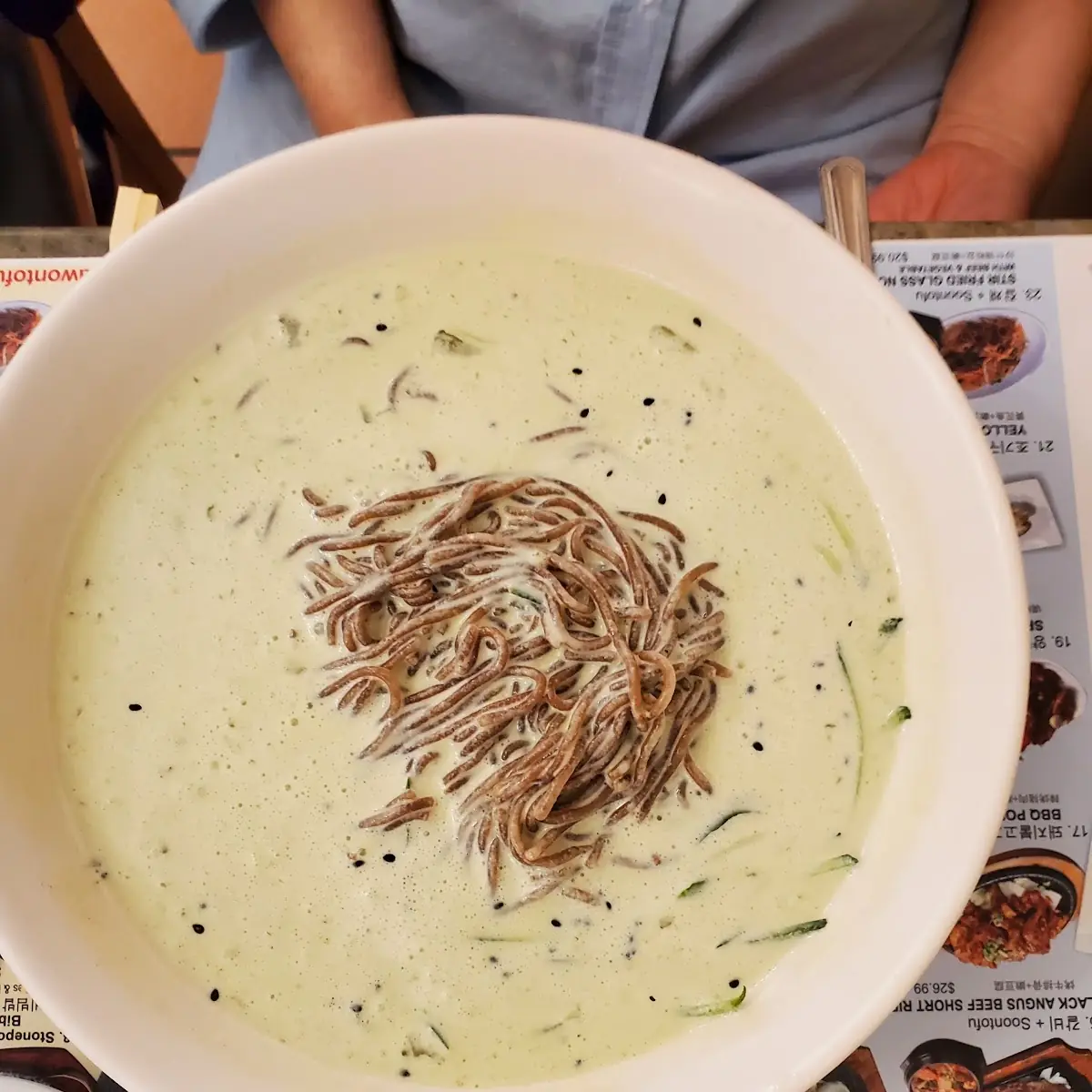 Noodles in a Cold Soy Milk Broth
