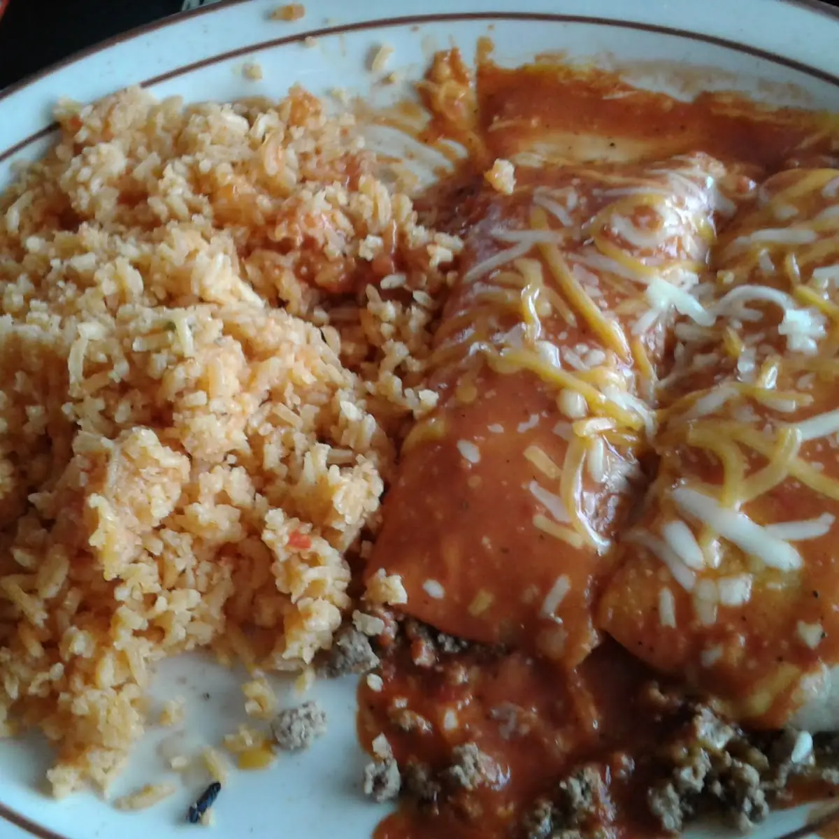 Beef Enchiladas with Double Rice