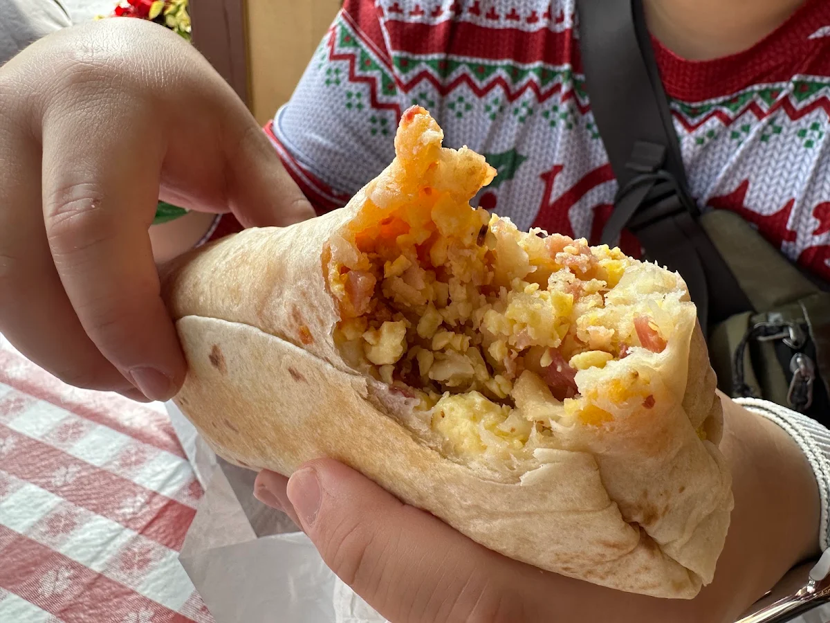 Bacon and Egg Breakfast Burrito