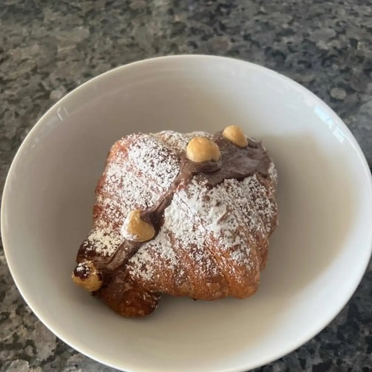 Chocolate Croissant with Nuts