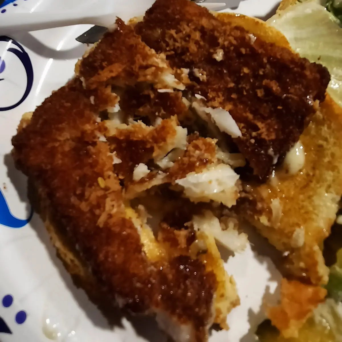 Burnt Fish Sandwich