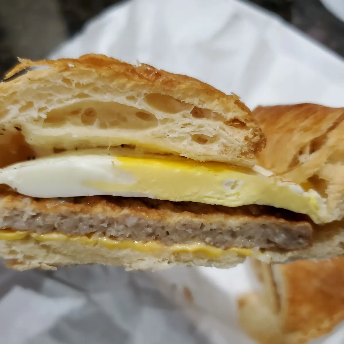 Sausage Egg Cheese Croissant