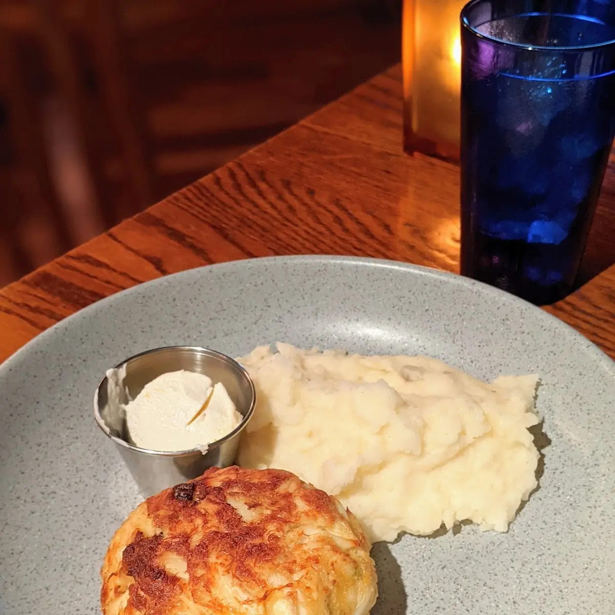 Crab Cake and Mashed Potatoes
