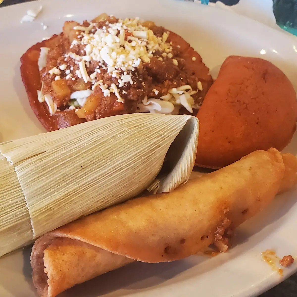 Enchilada Tamal De Elote Pastelito Taco
