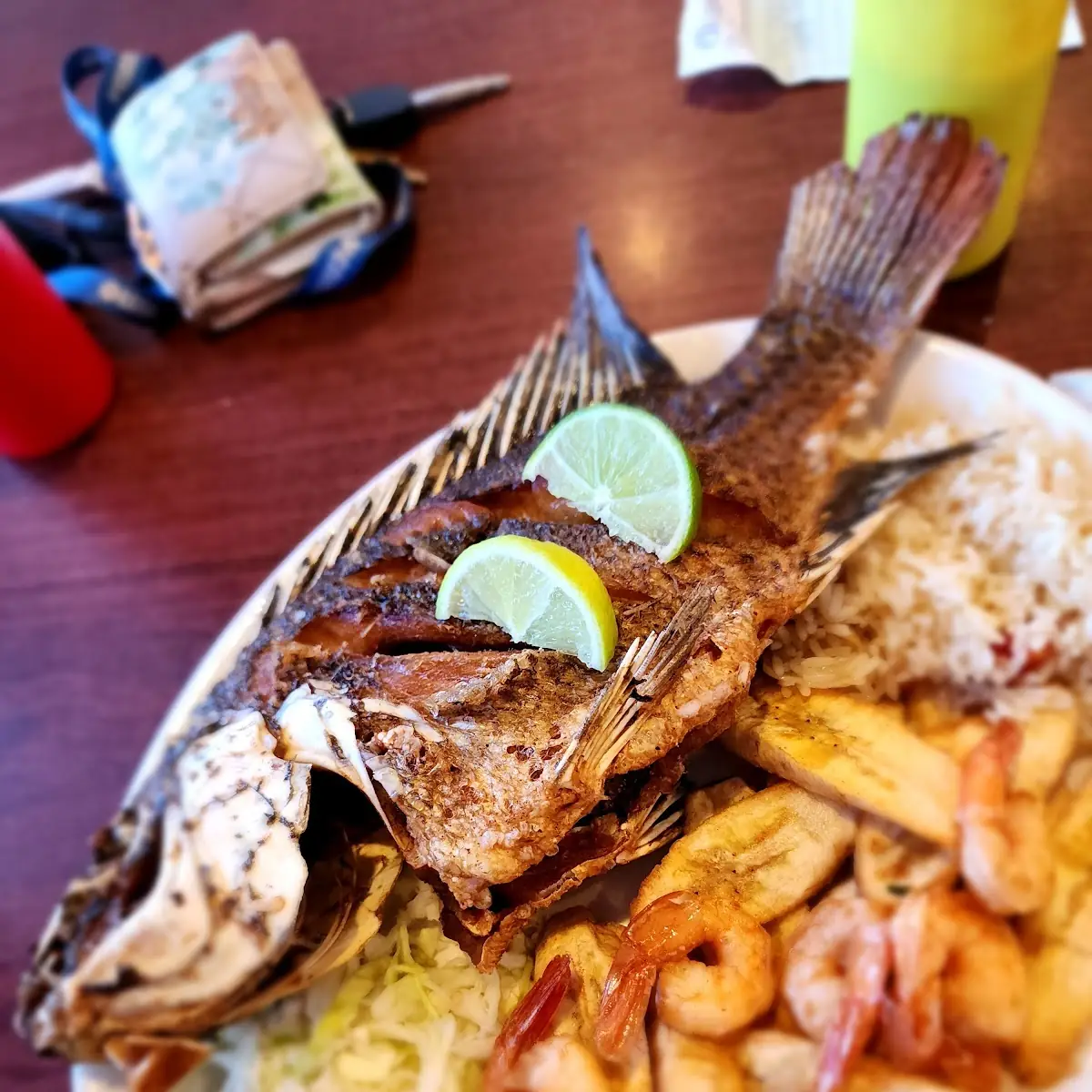 Plato De Mojarra Frita Fried Tilapia Plate