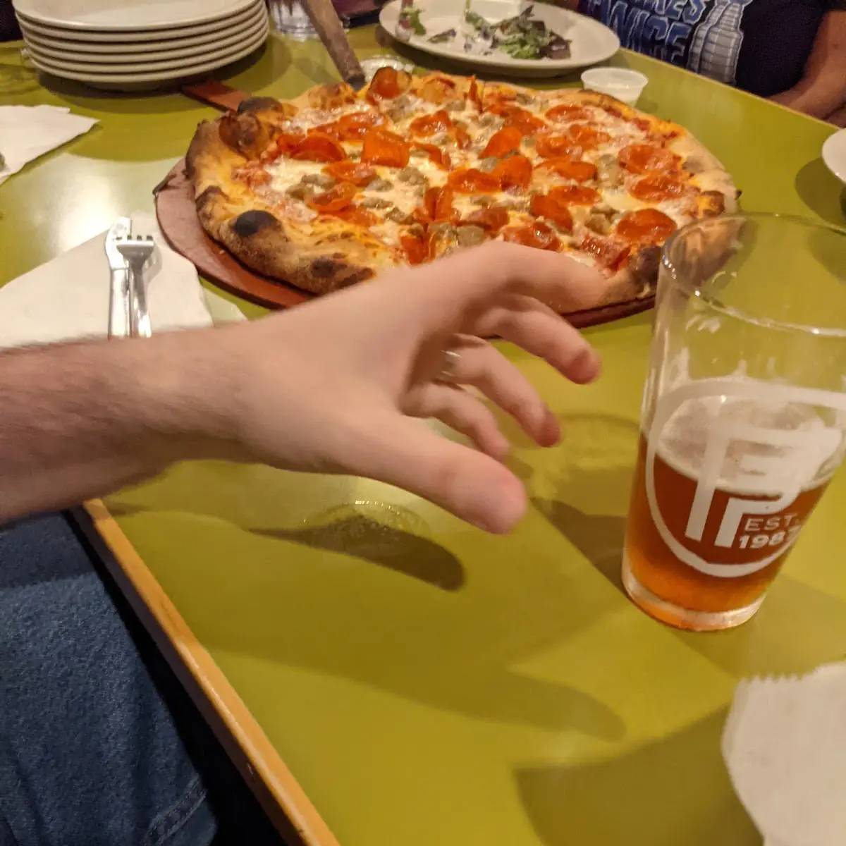 Pepperoni and Sausage Pizza