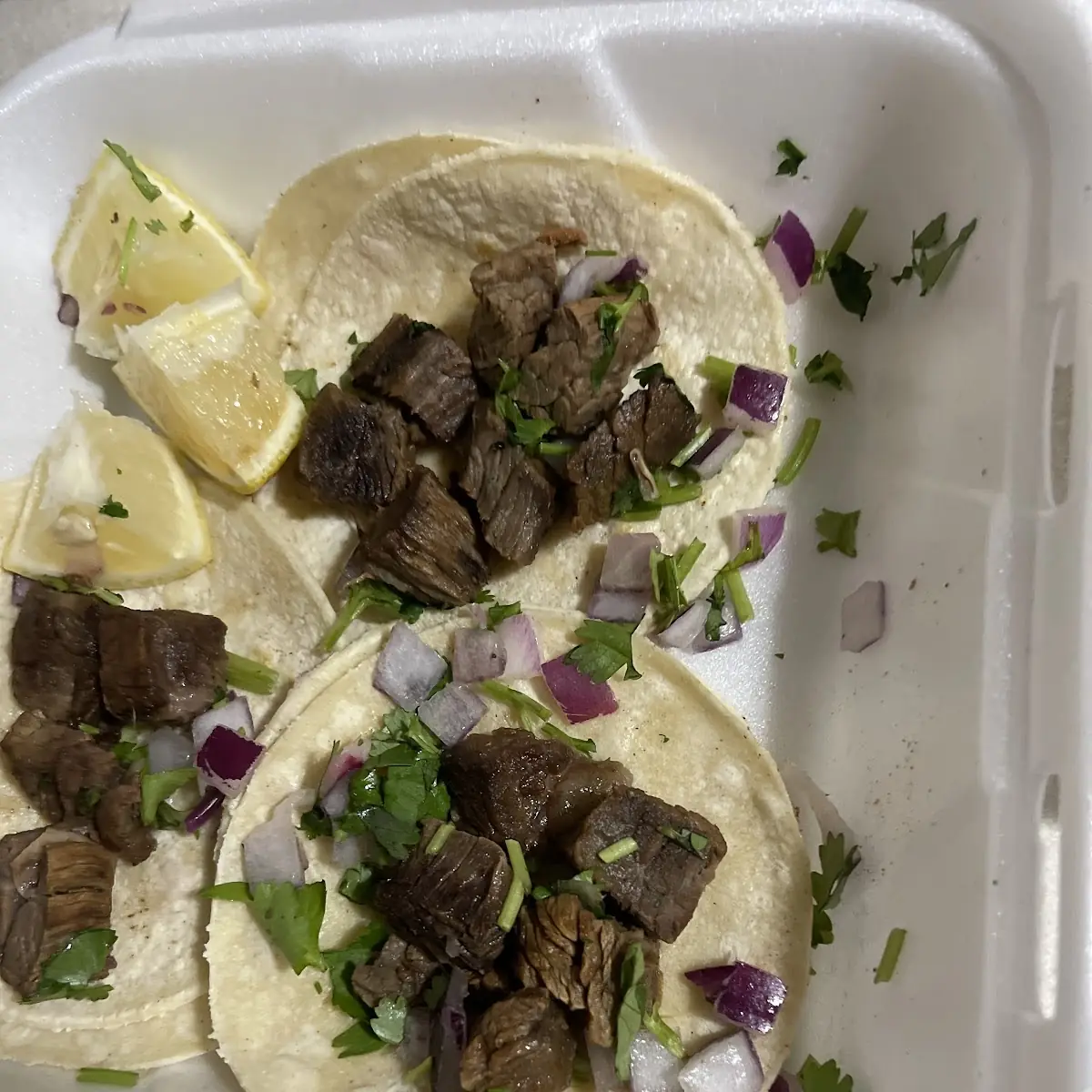 Carne Asada Tacos Combo Platter