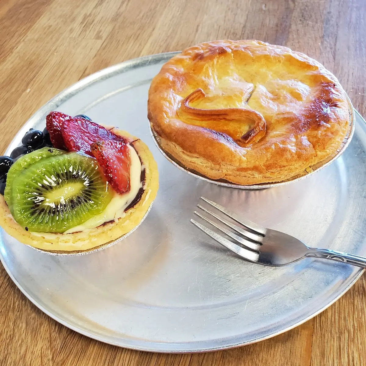 Beef Stroganoff Pie with Fruit Tart