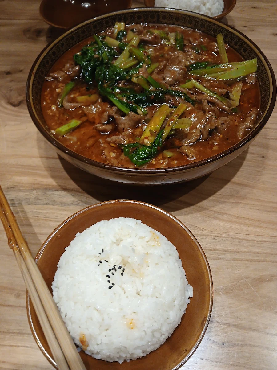 Boiled Spicy Beef, Ban Bu Xian Szechuan Cuisine Downtown 半步仙小酒馆（温哥华市中心店）