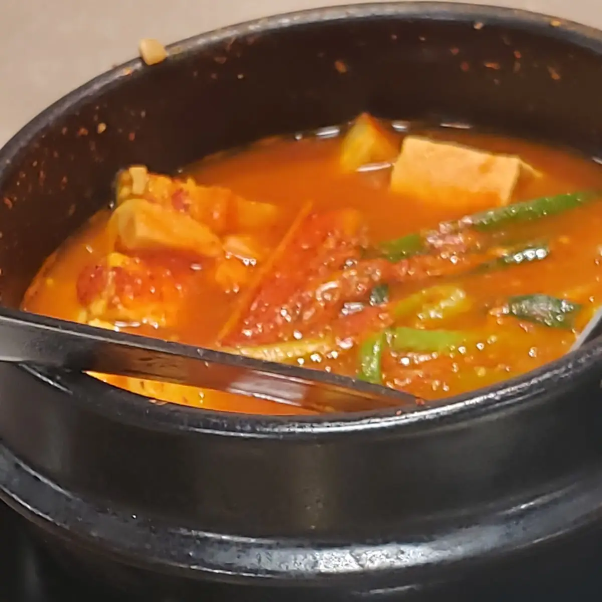 Spicy Seafood Tofu Soup