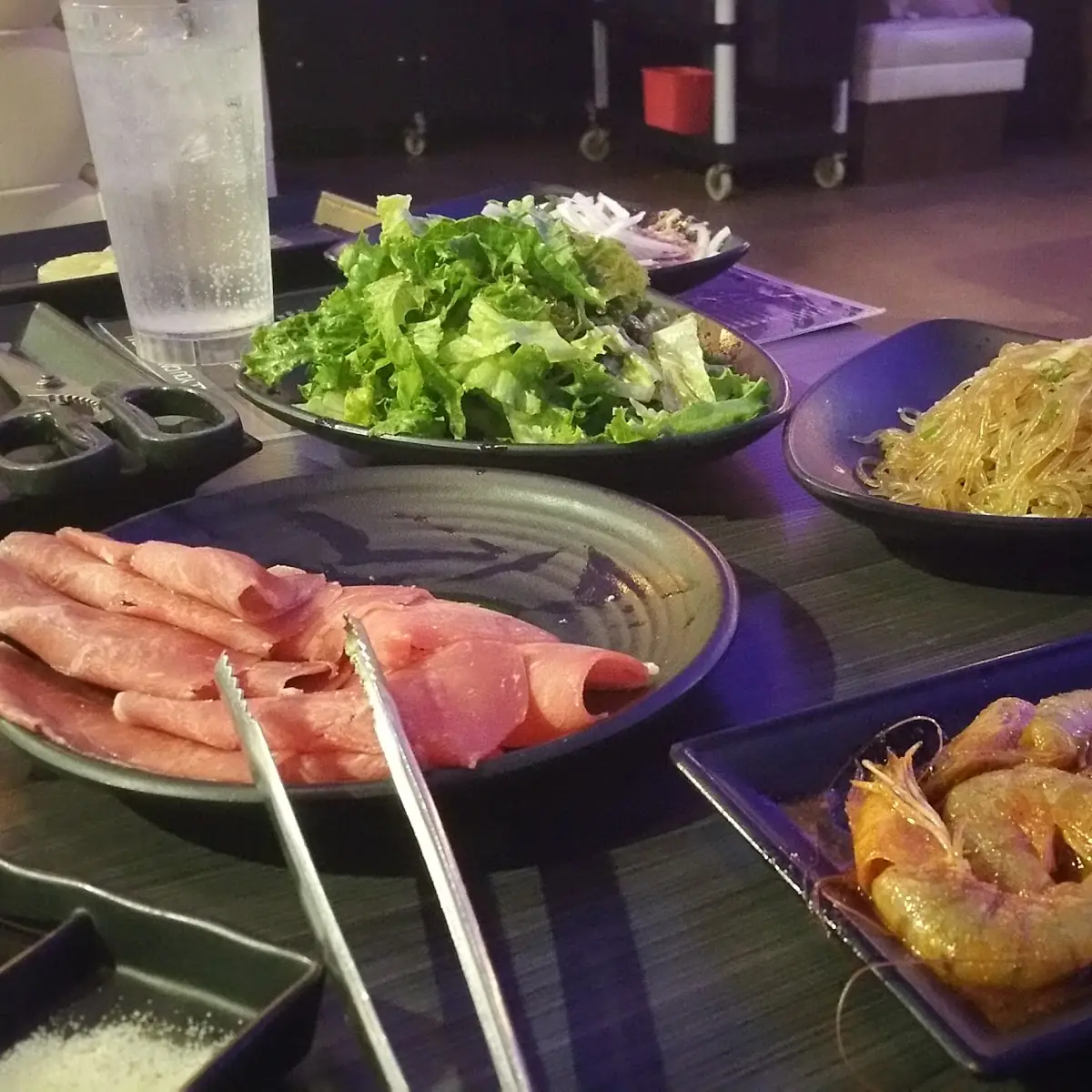 Japchae Shrimp Sliced Beef Brisket