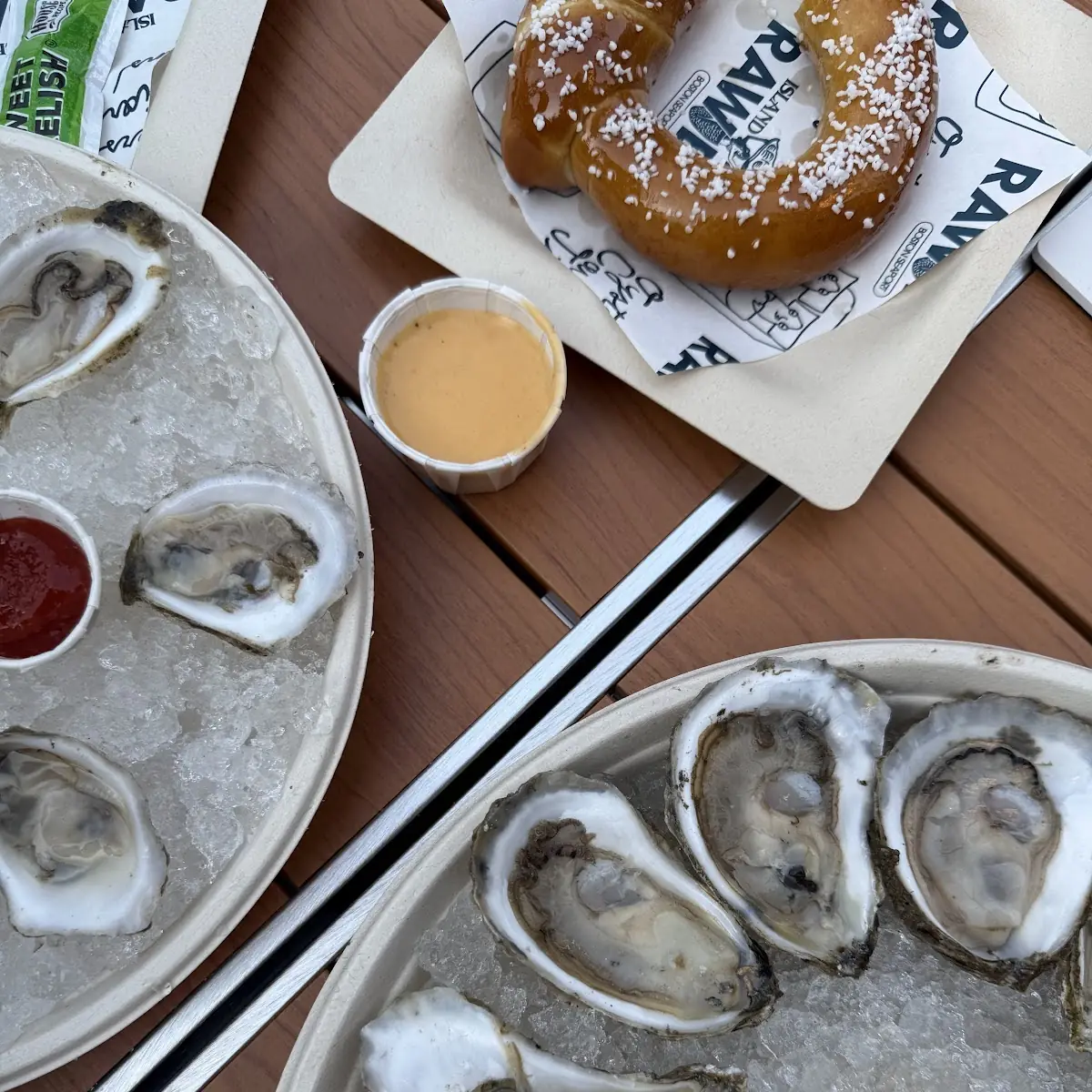 Fresh Oysters with Dipping Sauces