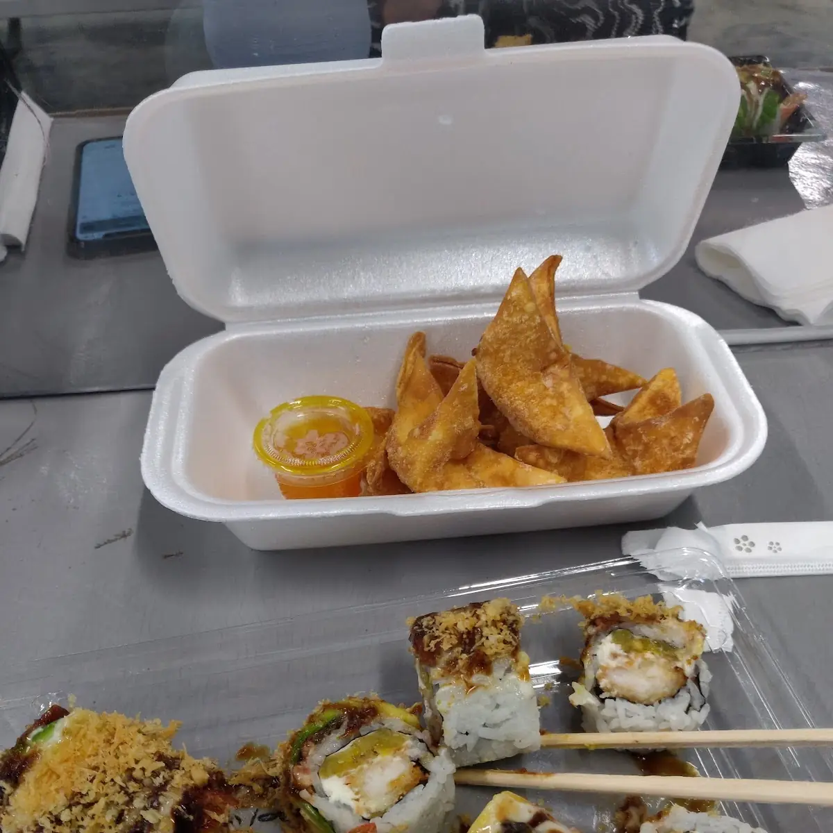 Black Dragon Roll and Butterflies
