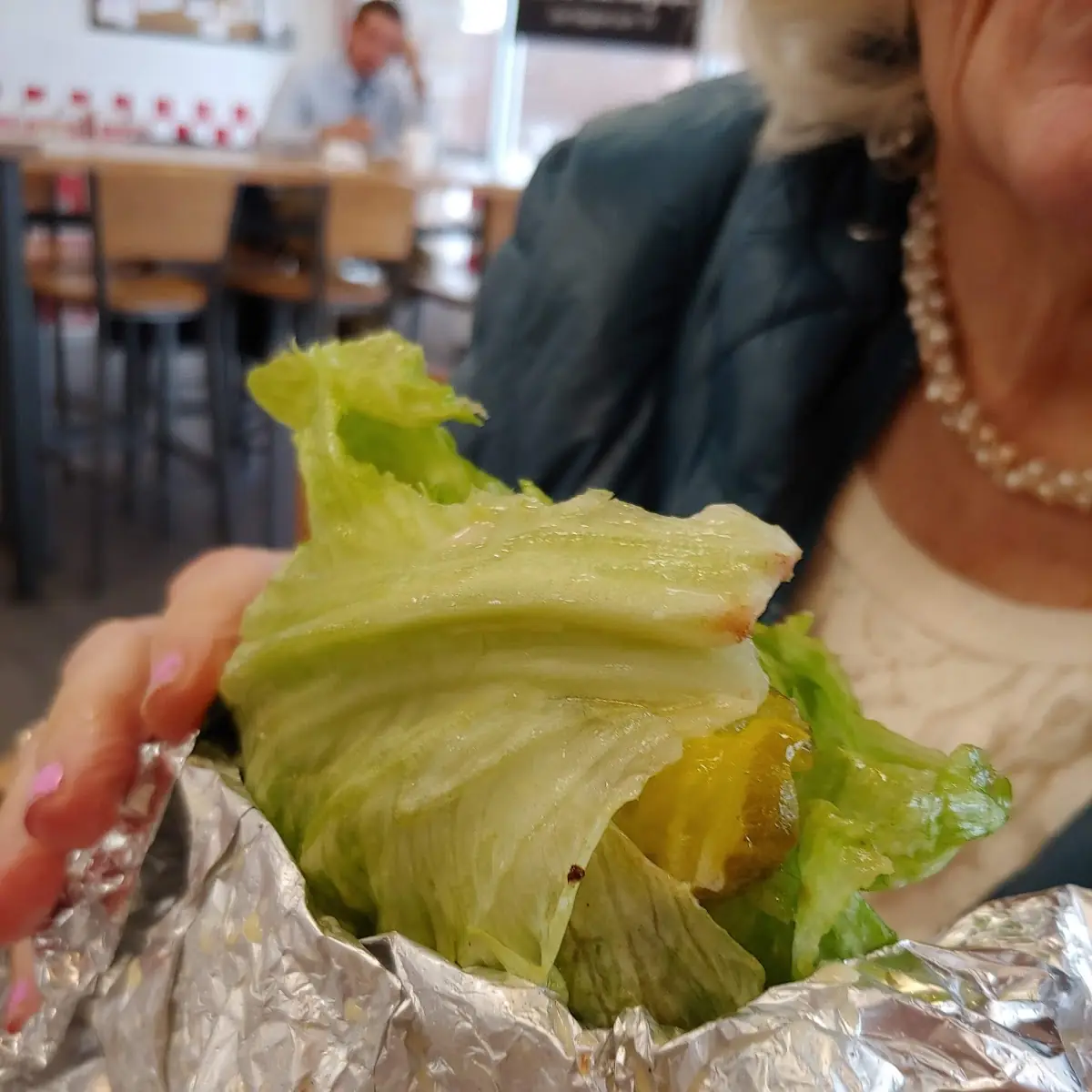 Lettuce Wrapped Little Cheeseburger