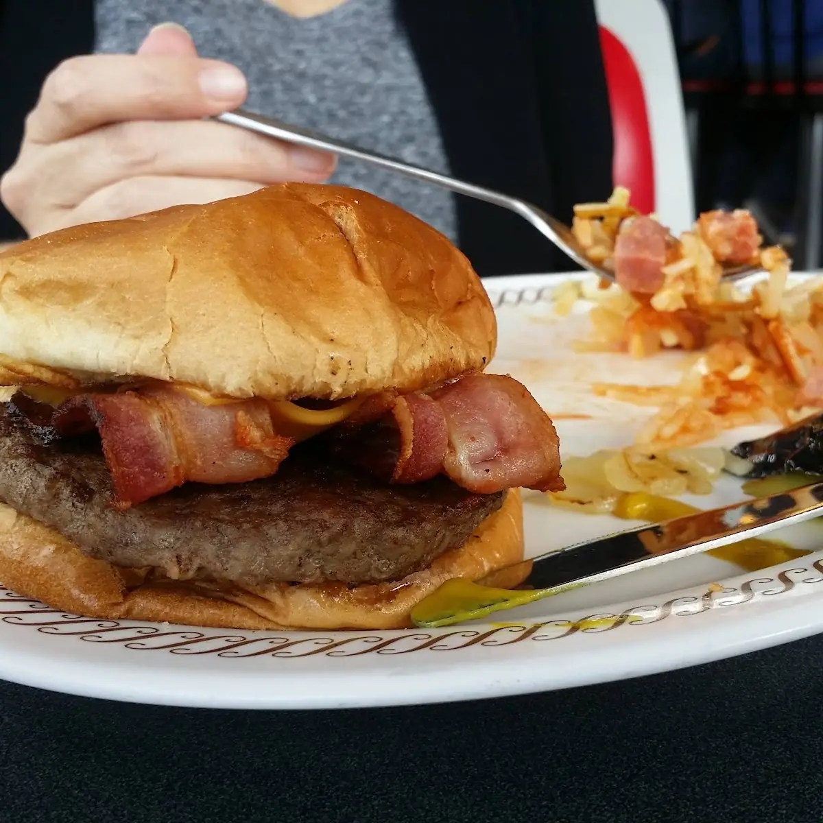 Grilled Bacon Chicken Cheese Deluxe Plate