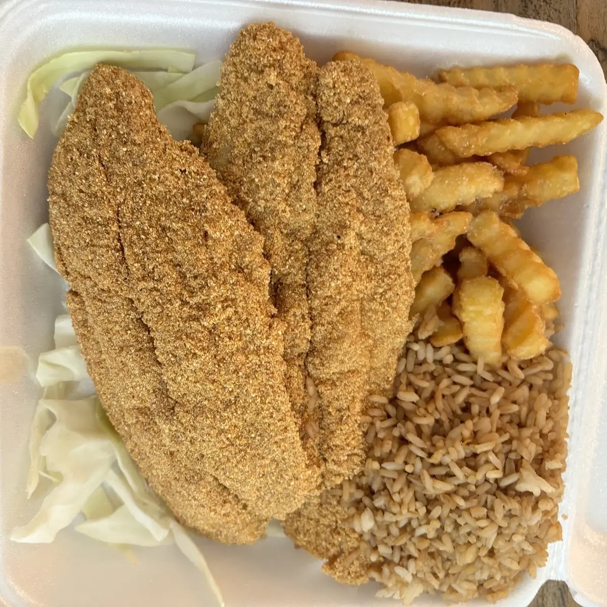 Fried Catfish with Fries