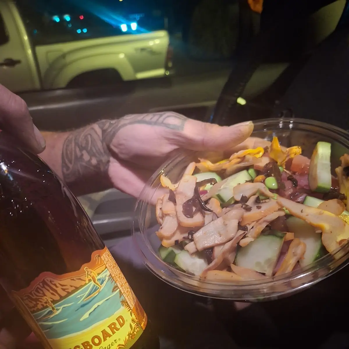Poke Bowl Wit Tuna and Tako