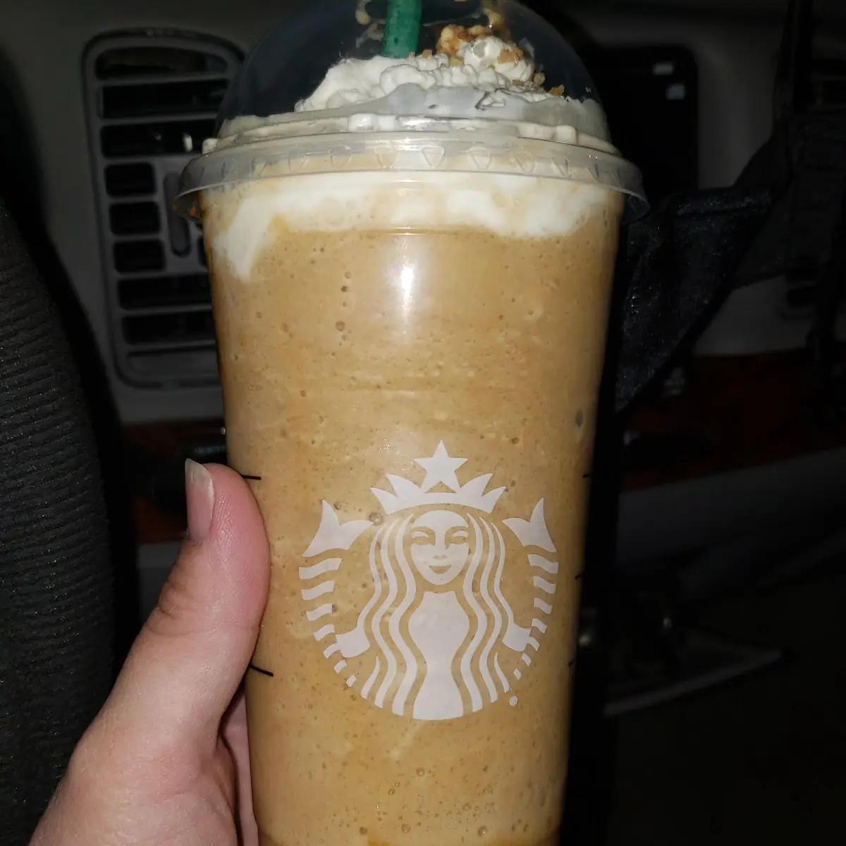 Caramel Ribbon Crunch Frappuccino Blended Beverage