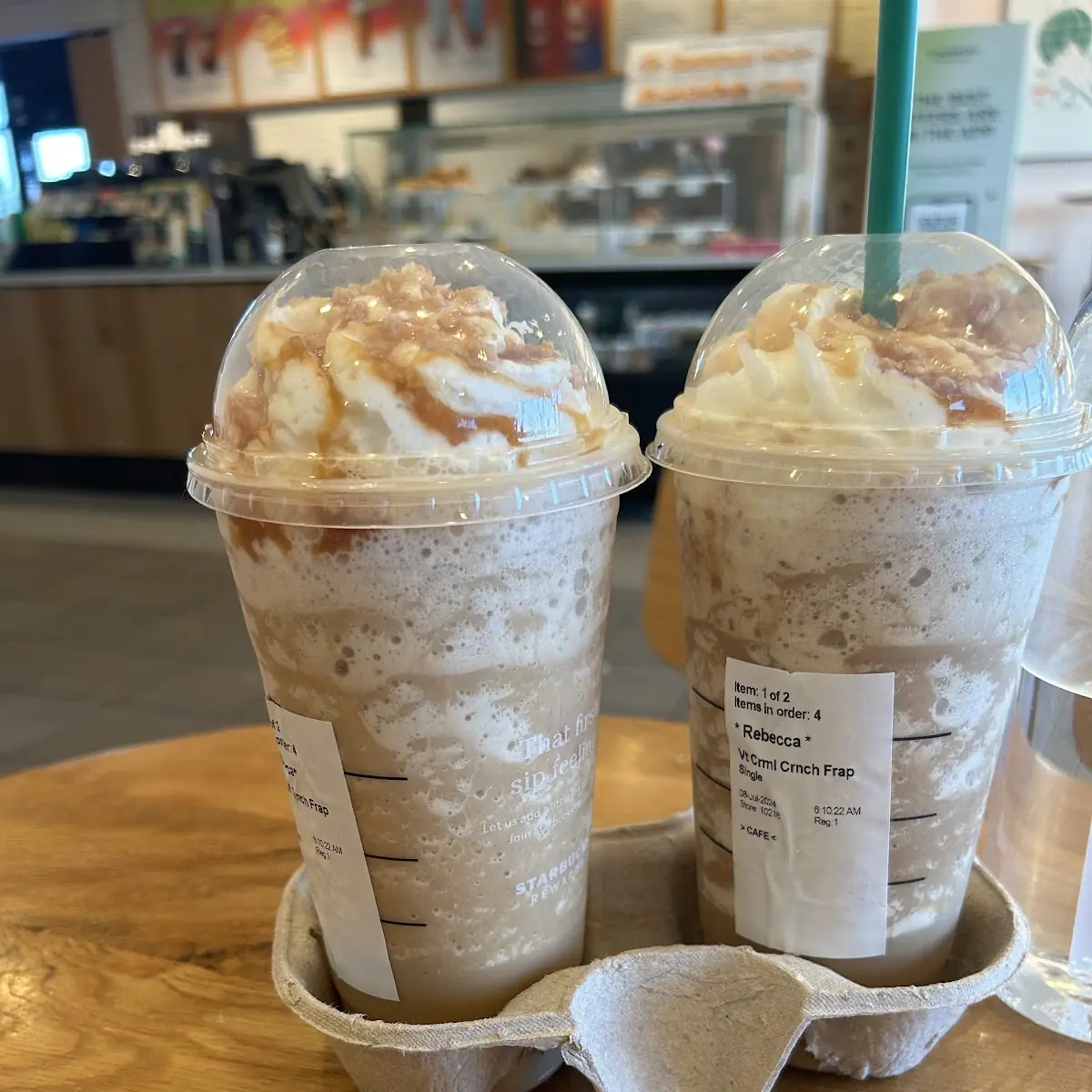 Carmel Crunch Frappuccino