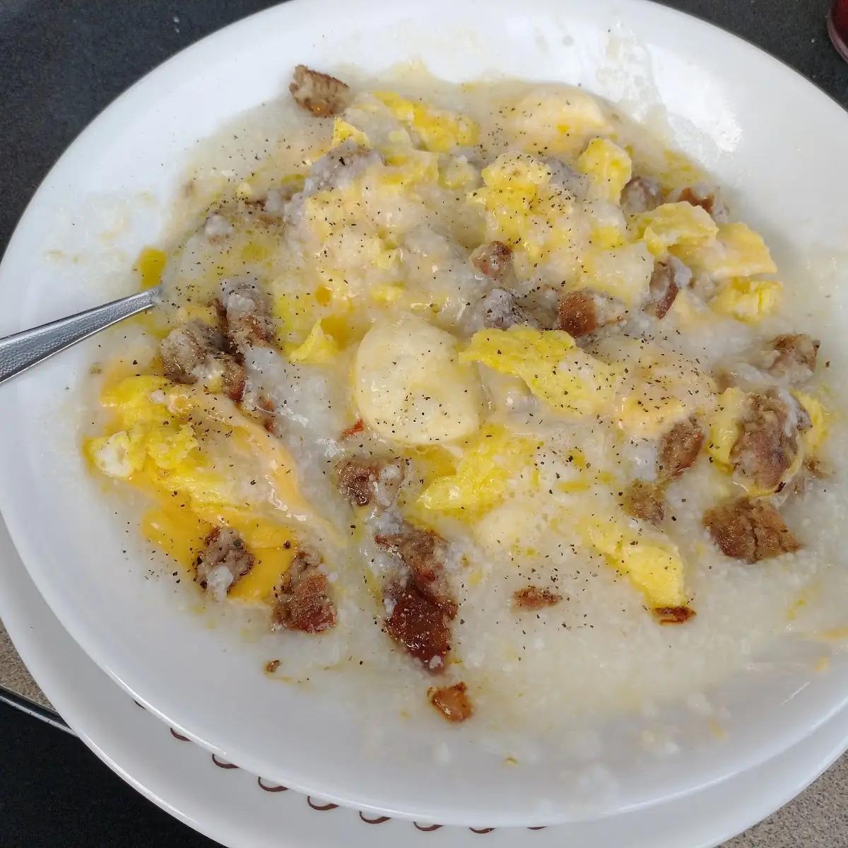 Sausage Egg & Cheese Grits Bowl