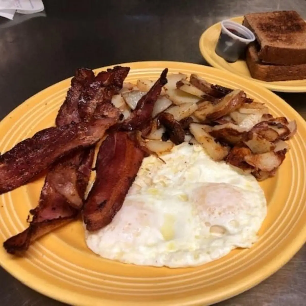 Grilled Corned Beef Hash with 2 Eggs