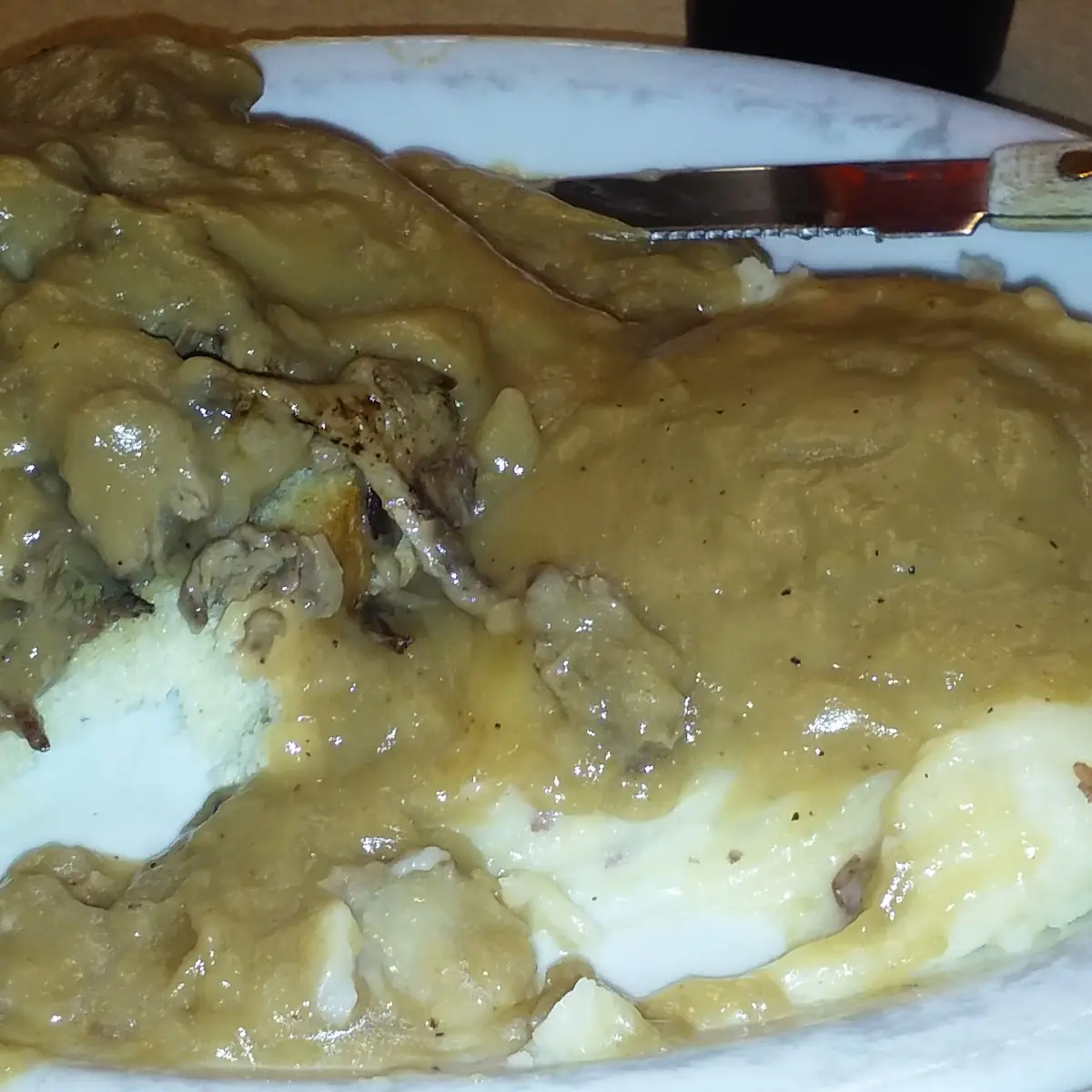 Open Face Beef Dinner
