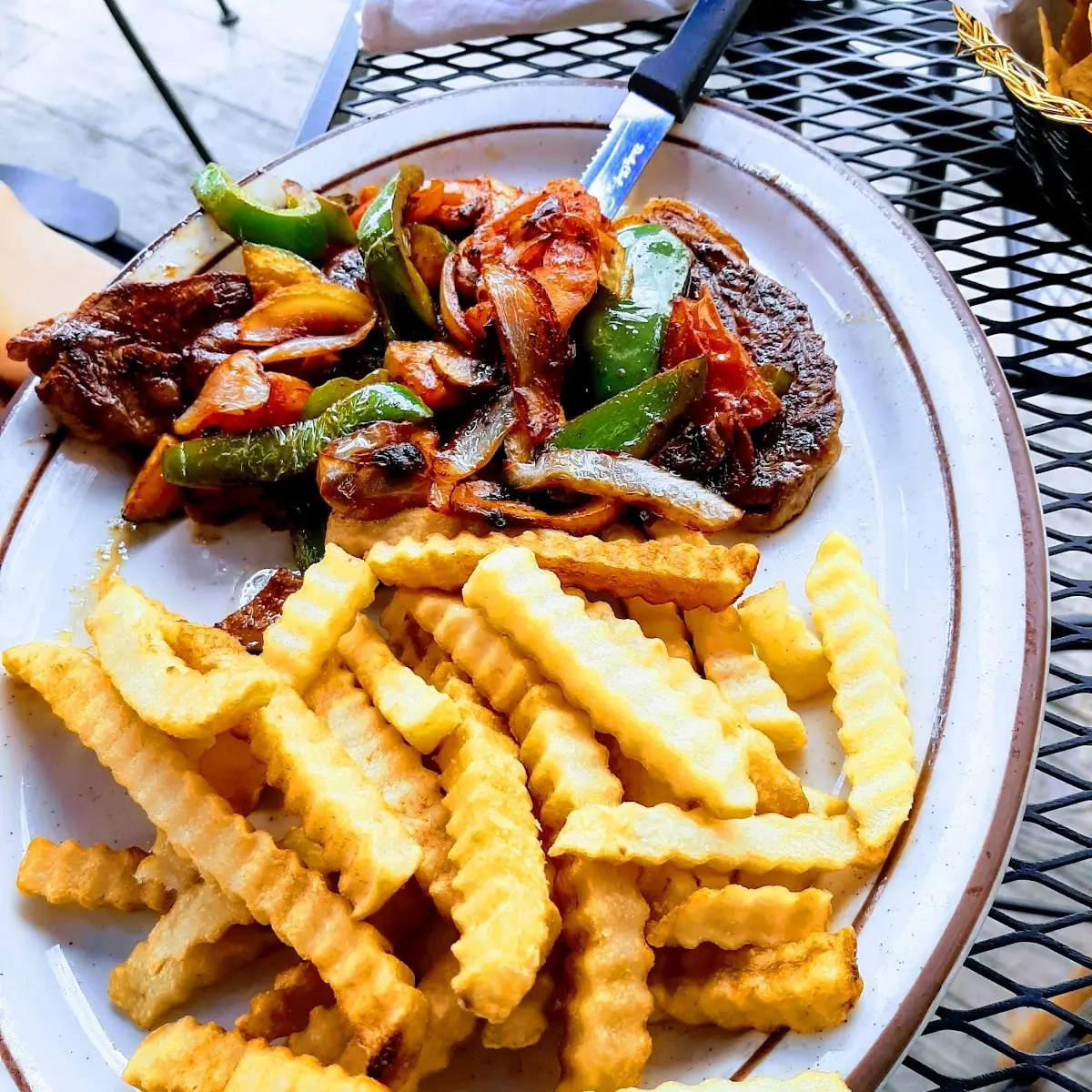 Elcabo Steak with Grilled Vegetables Fried Rice