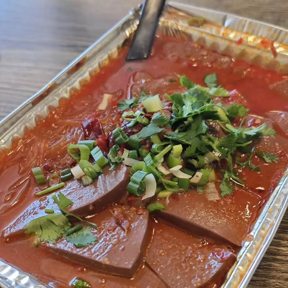 Spicy Duck Blood Curd