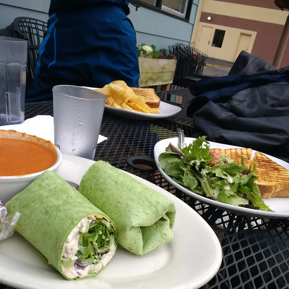Albacore Tuna Spinach Wrap Thai Tomato Basil Soup