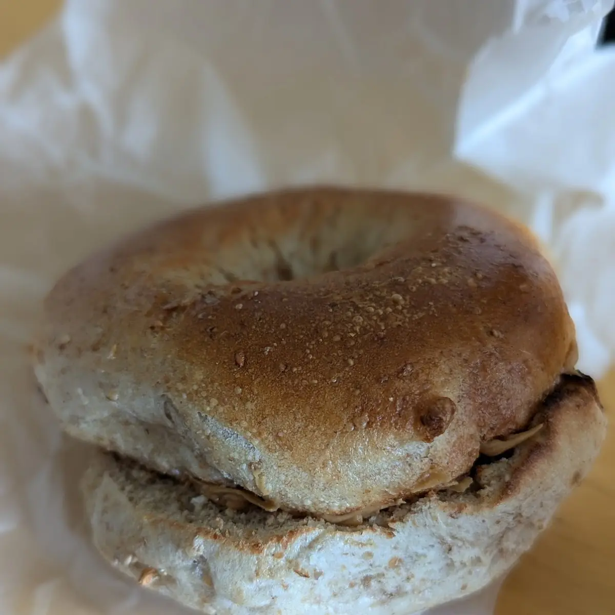 Begal with Peanut Butter