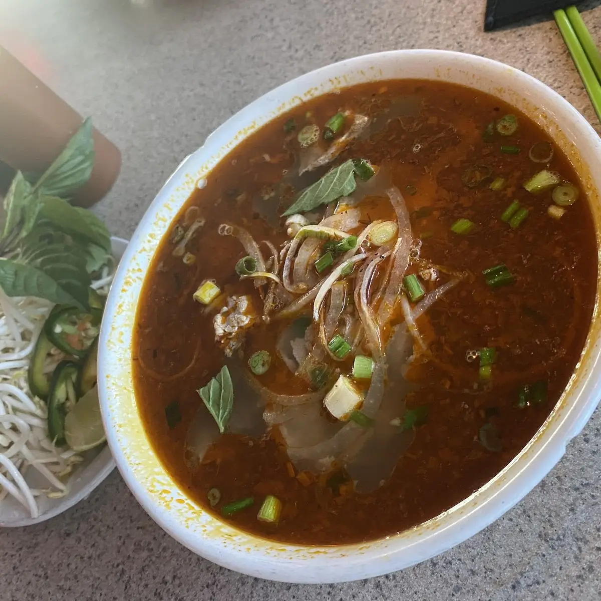 Beef Pho with Spicy Broth