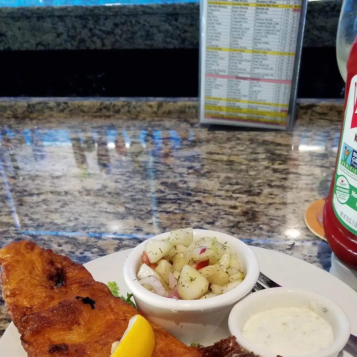 Half Wall Beer Battered Fish & Chips