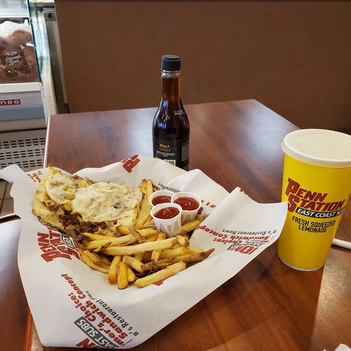 Philly Cheesesteak and Fries