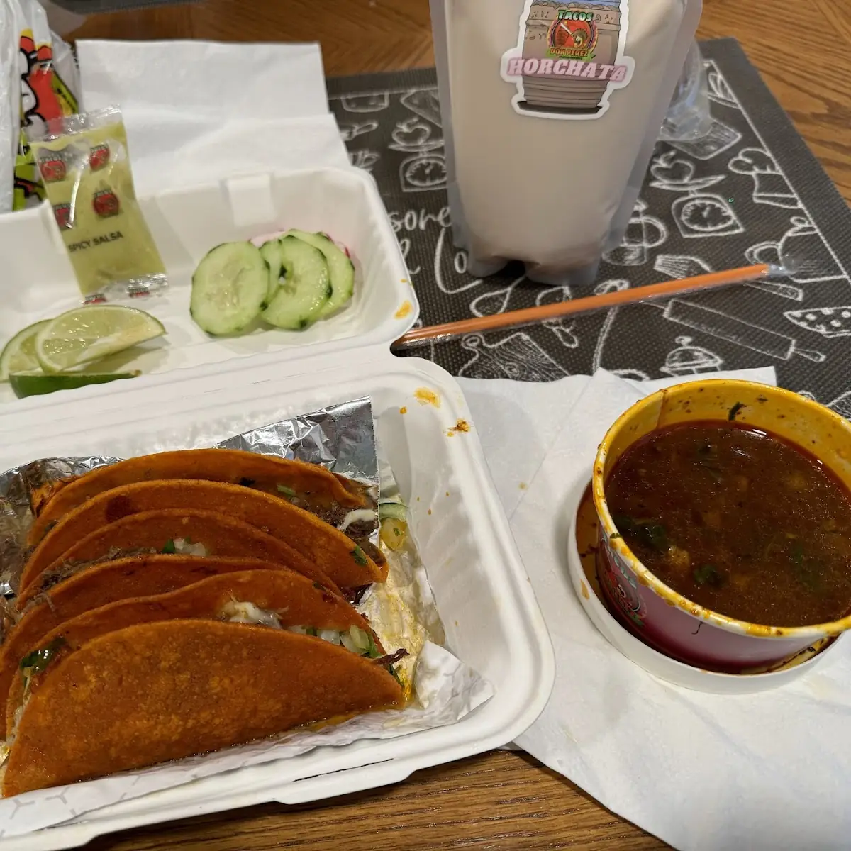 Birria Tacos & Horchata