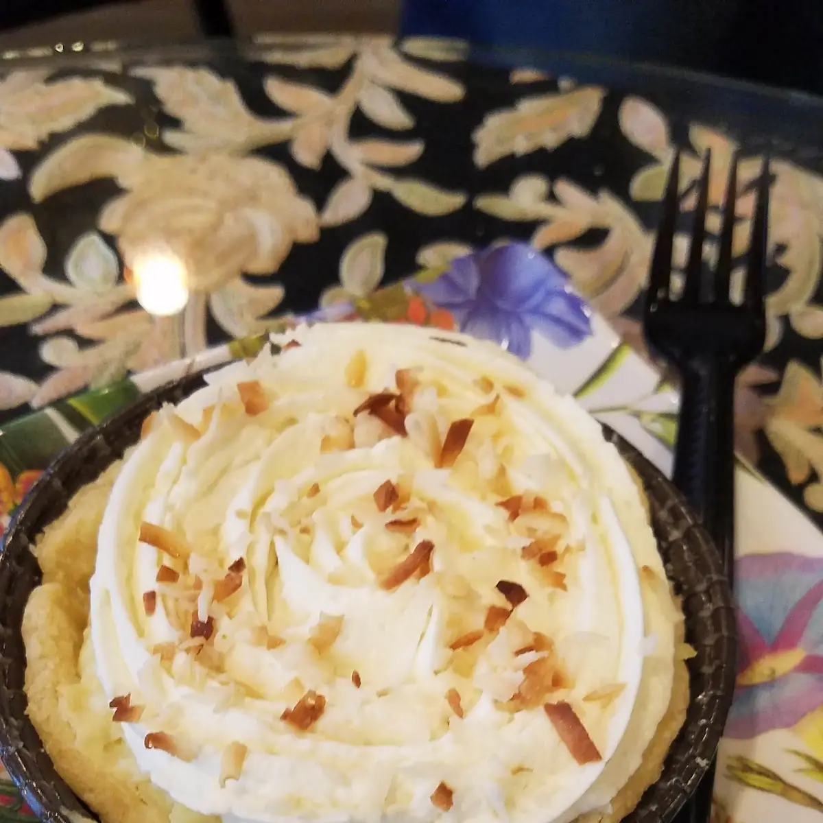 Individual Coconut Cream Pie