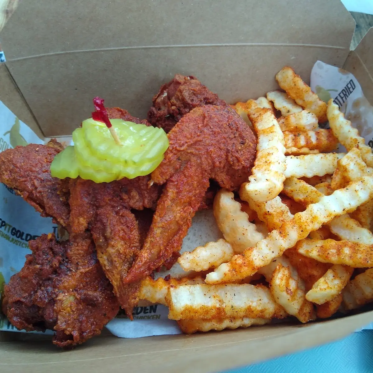 Seasoned Waffle Fries Small