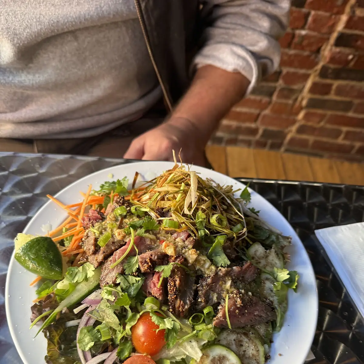 Beef Salad with Eggplant