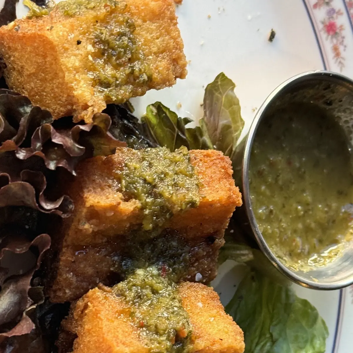 Rice Cakes with Lemon Basil