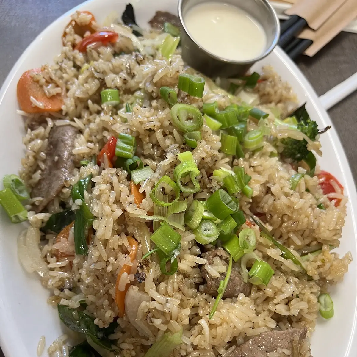 Beef Fried Rice Com Chien Bo