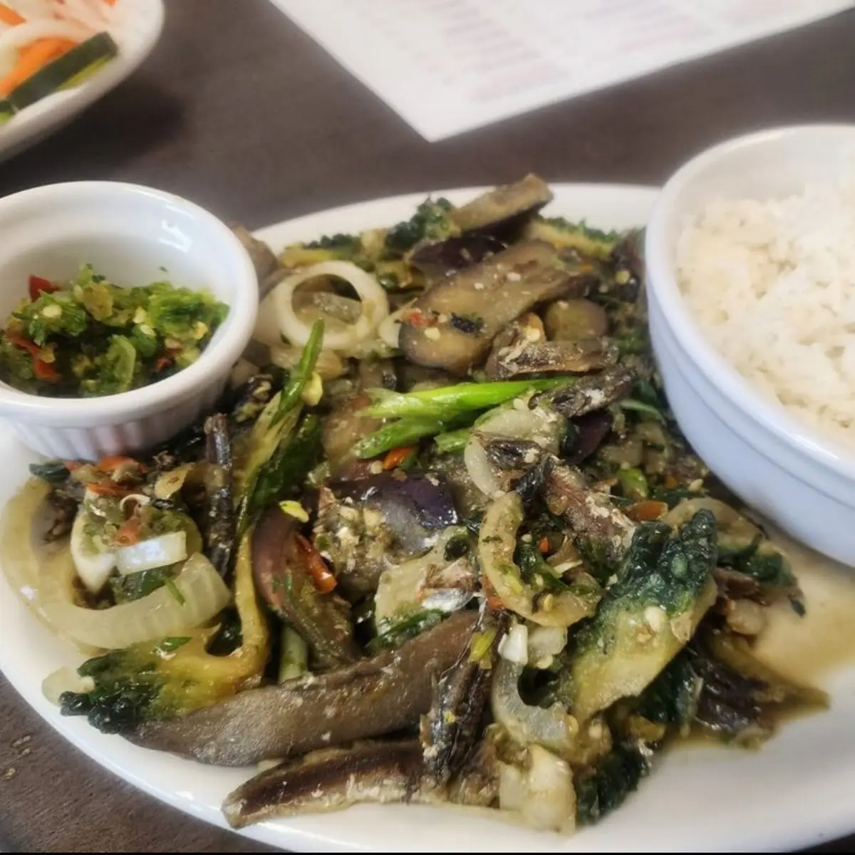 Stir Fry Bitter Melon with Anchovy