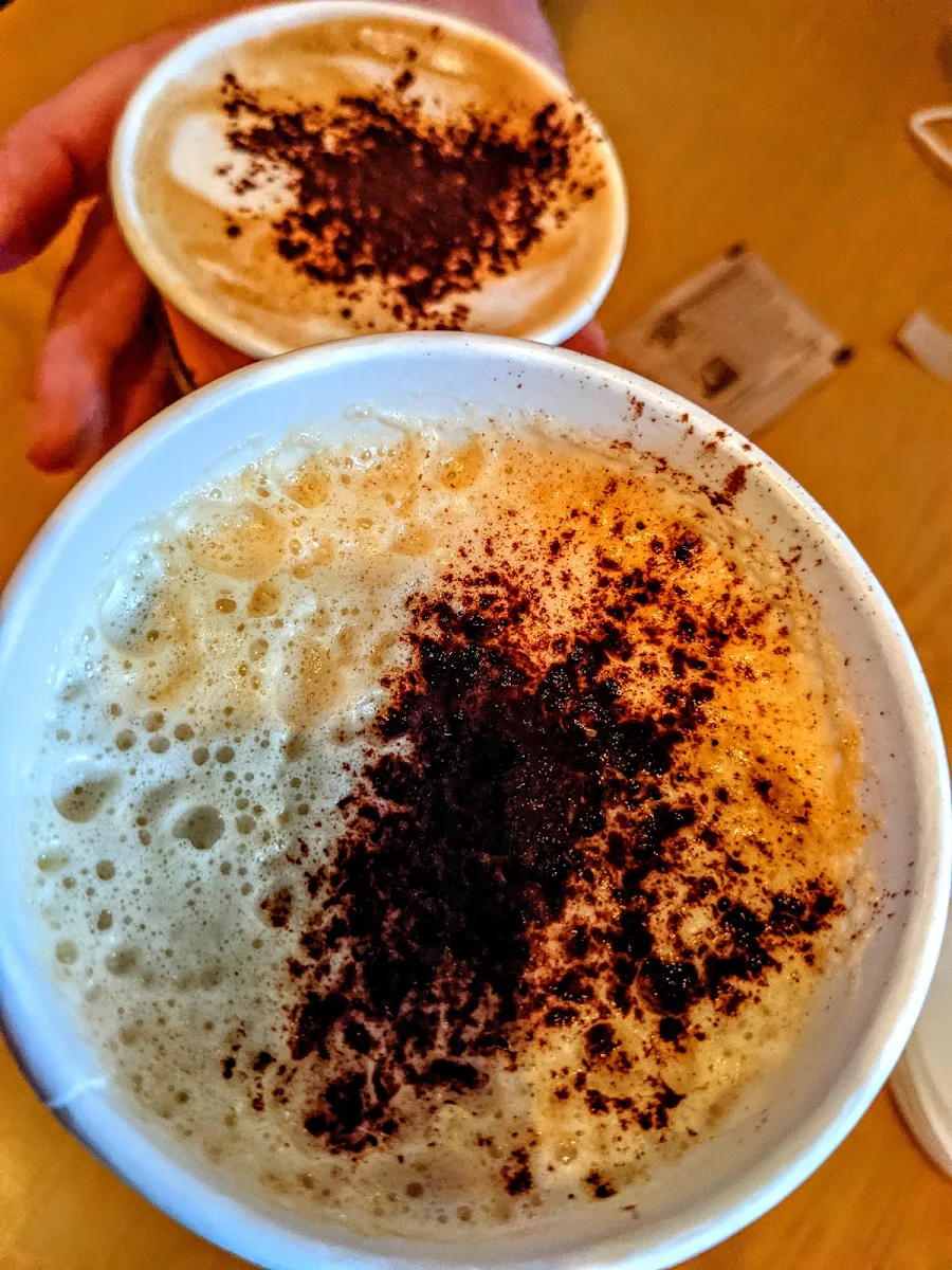 Chai Latte and Cappuccino